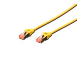 CABLE DIGITUS S-FTP CAT 6 CU LSZH AWG 27/7 LENGHT 0.25M 10 PCS AMARILLO