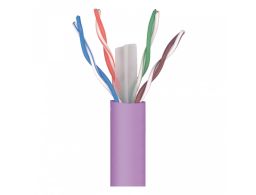 CABLE DATOS TELEVES U/UTP CAT 6 DCA CU LSFH 6,2 MM VIOLETA