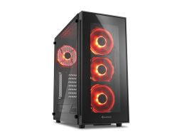 CAJA SHARKOON TG5 ATX 2XUSB3.0 2XUSB2.0 SIN FUENTE ROJO