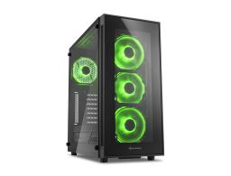 CAJA SHARKOON TG5 ATX 2XUSB3.0 2XUSB2.0 SIN FUENTE VERDE