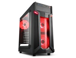 CAJA SHARKOON VG6-W ATX 2XUSB3.0 SIN FUENTE RED