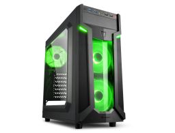 CAJA SHARKOON VG6-W ATX 2XUSB3.0 SIN FUENTE GREEN