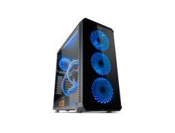 CAJA NOX HUMMER TGX ATX 2XUSB3.0 2XUSB2.0 NEGRO RGB