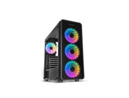 CAJA NOX HUMMER TGM RAINBOW ATX 1XUSB3.0 2XUSB2.0 NEGRO RGB