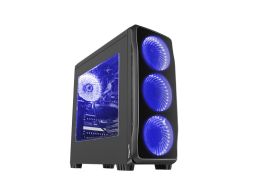 CAJA GAMING GENESIS TITAN 750 ATX 1XUSB 3.0 2XUSB 2.0 S/F CON VENTANA AZUL