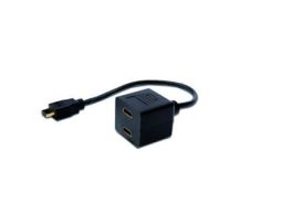 SPLITTER DIGITUS VIDEO HDMI TIPO A -2X TIPO A M/H 0,2M PASIVO FULL HD NEGRO