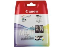 TINTA CANON PG510 CL511 PACK NEGRO CIAN MAGENTA AMARILLO