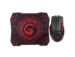 PACK SCORPION RATÓN+ALFOMBRILLA GAMING M355+G1 BK NEGRO