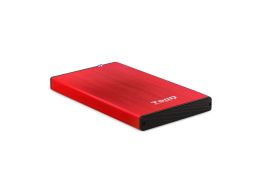 CAJA EXTERNA TOOQ TQE-2527R 2,5" 9,5 MM SATA USB 3.0/3.1 ROJO