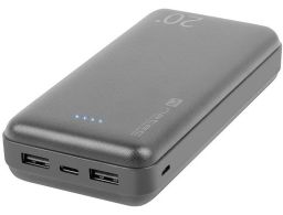 POWERBANK NATEC TREVI 20000 MAH 2XUSB-A USB-C NEGRO