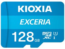 MICRO SD KIOXIA 128GB EXCERIA UHS-I C10 R100 CON ADAPTADOR