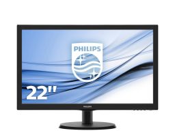 MONITOR PHILIPS 223V5LSB 21,5" LED FHD 1080P 5MS VGA DVI NEGRO MATE