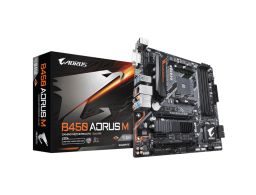 PLACA BASE GIGABYTE B450 AORUS M AM4 MATX 4XDDR4