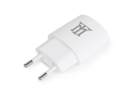 CARGADOR USB MAILLON PARED PREMIUM 2,4A BLANCO 1 CONECTOR