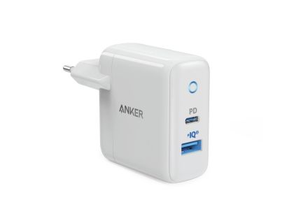 ADAPTADOR CORRIENTE ANKER POWERPORT PD+ 2 1x TIPO C 1x USB/ A BLANCO