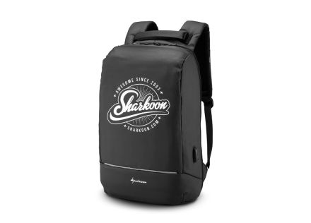 MOCHILA SHARKOON 600D CON PUERTO CARGA USB NEGRO