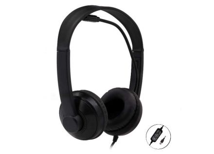 AURICULARES NILOX MICROFONO CONTROL VOL NEGRO ALAMBRICO CONEXION USB