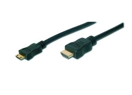 CONVERSOR DIGITUS VIDEO HDMI TIPO C - TIPO A M/M 3M ULTRA HD 24P DORADO NEGRO