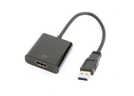 CABLE ADAPTADOR GEMBIRD USB 3.0 MACHO A HDMI HEMBRA NEGRO