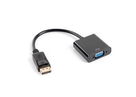 ADAPTADOR LANBERG DISPLAYPORT 1.1 A VGA 20CM NEGRO