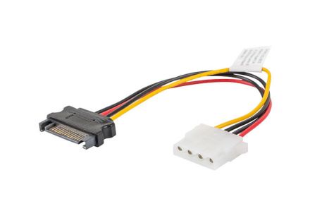 CABLE ALIMENTACION LANBERG MOLEX HEMBRA/SATA MACHO 15CM