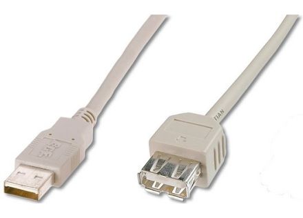 CABLE DIGITUS EXTENSION USB 2.0 TIPO A M/H 1,8m be