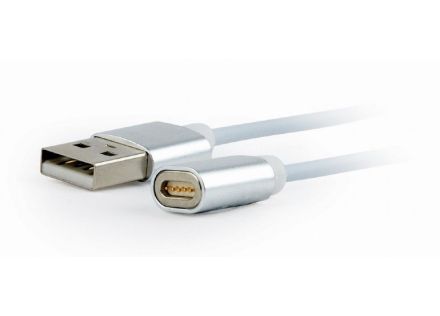 CABLE USB GEMBIRD USB 2.0 A MICRO USB/ LIGHTNING/ TIPO C 1M  MAGNETICO BLANCO