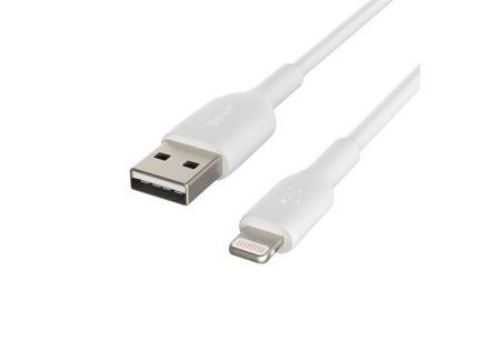 CABLE LIGHTNING BELKIN BOOSTCHARGE MACHO A USB/ A MACHO 0,15M BLANCO