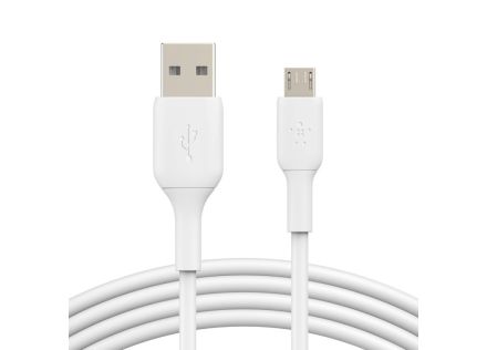 CABLE USB BELKIN BOOSTCHARGE microUSB MACHO A USB/ A MACHO 1M BLANCO