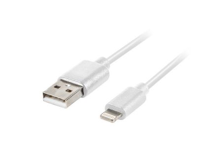 CABLE LIGHTNING LANBERG MACHO A USB A MACHO 1.8M BLANCO