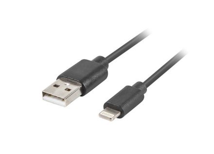 CABLE LIGHTNING LANBERG MACHO A USB A MACHO 1M NEGRO