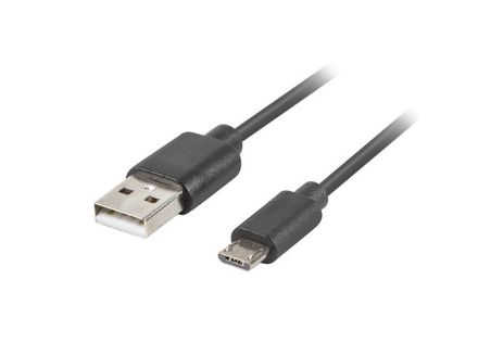 CABLE USB LANBERG 2.0 MACHO/MICRO USB MACHO QUICK CHARGE 3.0 1.8M NEGRO