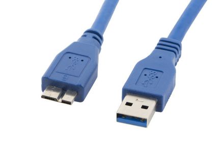 CABLE USB LANBERG 3.0 MACHO/MICRO USB MACHO 0.5M AZUL