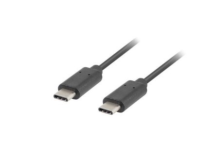 CABLE 2.0 LANBERG USB C MACHO/USB C MACHO 1M NEGRO