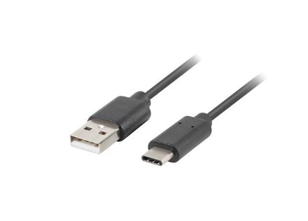 CABLE USB LANBERG 2.0 MACHO/USB C MACHO 0.5M NEGRO