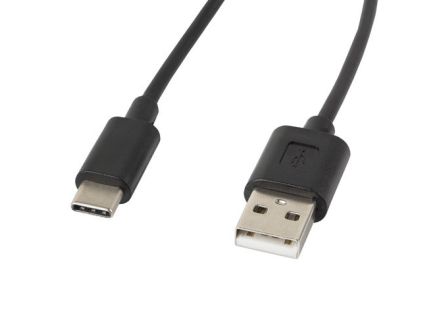 CABLE USB LANBERG 2.0 MACHO/USB C MACHO 1.8M NEGRO