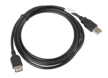 CABLE ALARGADOR LANBERG USB 2.0 MACHO HEMBRA 1.8M NEGRO