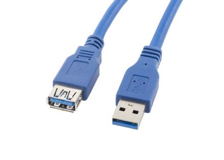 CABLE ALARGADOR LANBERG USB 3.0 MACHO HEMBRA 1.8M AZUL