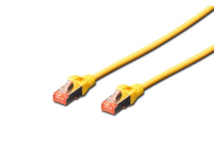 CABLE DIGITUS S-FTP CAT 6 CU LSZH AWG 27/7 LENGHT 0.25M 10 PCS AMARILLO