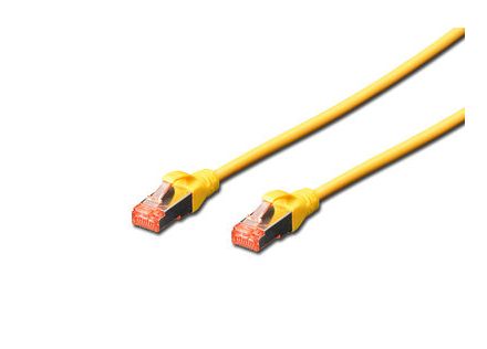 CABLE DIGITUS S-FTP CAT 6 CU LSZH AWG 27/7 LENGHT 2M 10 PCS AMARILLO