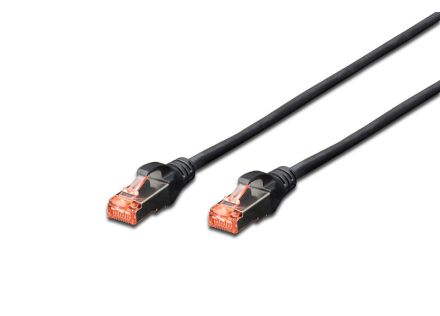 CABLE DIGITUS S-FTP CAT 6 CU LSZH AWG 27/7 LENGHT 3M 10 PCS NEGRO