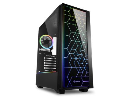 CAJA SHARKOON LIT 100 ATX 2XUSB3.0 RGB SIN FUENTE NEGRO