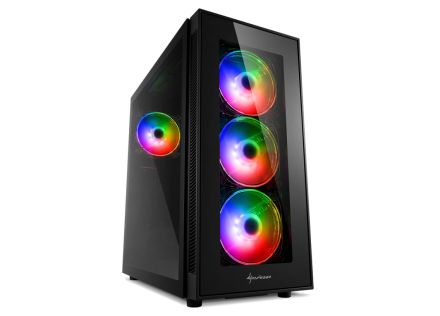 CAJA SHARKOON TG5 PRO ATX 2XUSB3.0 2XUSB2.0 SIN FUENTE RGB