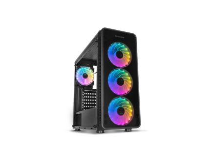 CAJA NOX HUMMER TGM RAINBOW ATX 1XUSB3.0 2XUSB2.0 NEGRO RGB