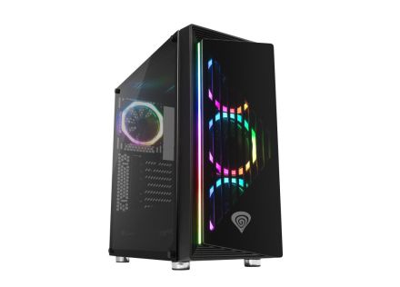 CAJA GAMING GENESIS IRID 400 ATX 2XUSB 3.0 2XUSB 2.0 S/F CRISTAL TEMPLADO RGB