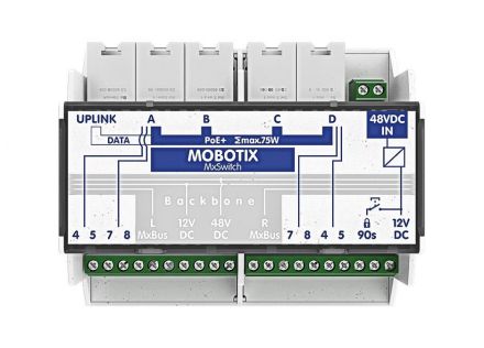 ACCESORIO MOBOTIX MXSWITCH FOR DIN RAIL MOUNTING