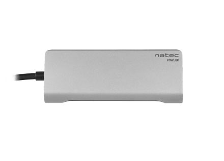 ADAPTADOR NATEC FOWLER USB-C A RJ45 GIGABIT 2XUSB 3.0 HDM 4K LECTOR DE TARJETAS