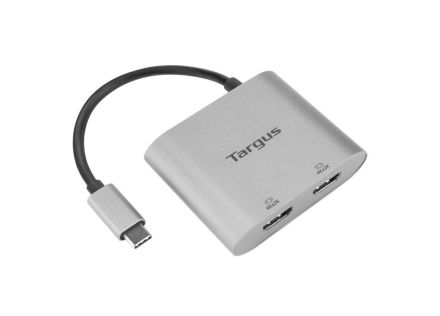 ADAPTADOR TARGUS USB-C A 2xHDMI PLATA