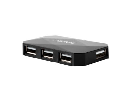 HUB NATEC LOCUST 4 PUERTOS USB 2.0 NEGRO