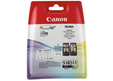 TINTA CANON PG510 CL511 PACK NEGRO CIAN MAGENTA AMARILLO